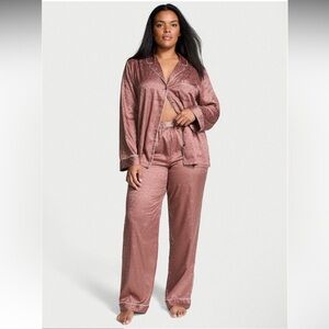 Victoria's Secret Satin Pajama Set in Mauve